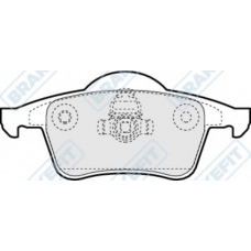 PD3045 APEC Комплект тормозных колодок, дисковый тормоз