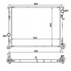 53928 NRF Радиатор, охлаждение двигателя