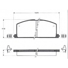BLF335 QUINTON HAZELL Комплект тормозных колодок, дисковый тормоз