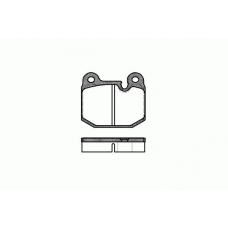 0014.10 REMSA Комплект тормозных колодок, дисковый тормоз
