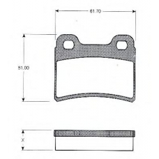 BLF833 QUINTON HAZELL Комплект тормозных колодок, дисковый тормоз