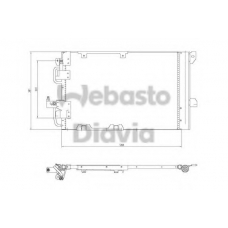 82D0225196A WEBASTO Конденсатор, кондиционер