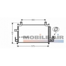 83005068 VAN WEZEL Конденсатор, кондиционер