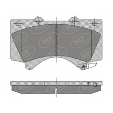 SP 400 PR SCT Комплект тормозных колодок, дисковый тормоз