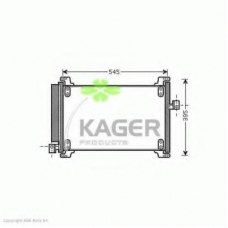 94-6138 KAGER Конденсатор, кондиционер