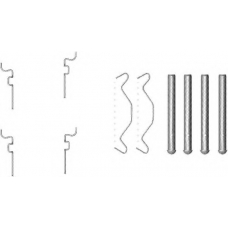 8DZ 355 203-221 HELLA Комплектующие, колодки дискового тормоза