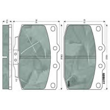 GDB377 TRW Комплект тормозных колодок, дисковый тормоз
