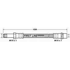 FBH7494 FIRST LINE Тормозной шланг