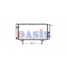 060160N AKS DASIS Радиатор, охлаждение двигателя