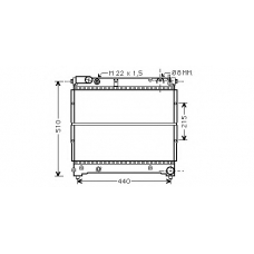 K454-04 ASHUKI Радиатор, охлаждение двигателя