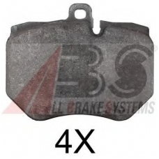 37740 ABS Комплект тормозных колодок, дисковый тормоз