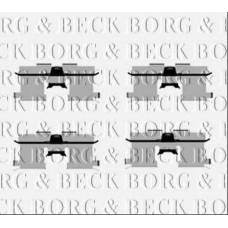 BBK1314 BORG & BECK Комплектующие, колодки дискового тормоза