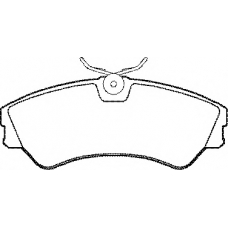 BP701 QH Benelux Комплект тормозных колодок, дисковый тормоз