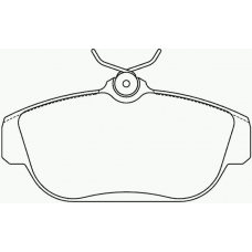 MDB1638 MINTEX Комплект тормозных колодок, дисковый тормоз