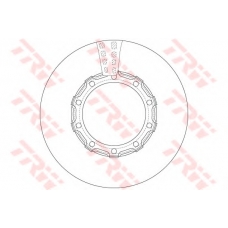 DF5043S TRW Тормозной диск