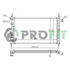 PR 5049A1 PROFIT Радиатор, охлаждение двигателя