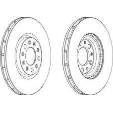 DDF1451 FERODO Тормозной диск