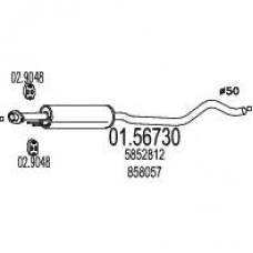 01.56730 MTS Средний глушитель выхлопных газов