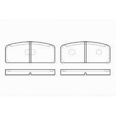 0020 10 KAWE Комплект тормозных колодок, дисковый тормоз