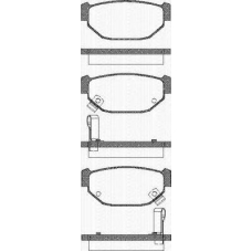 8110 68983 TRISCAN Комплект тормозных колодок, дисковый тормоз