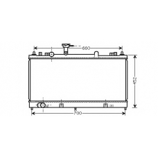 M558-99 ASHUKI Радиатор, охлаждение двигателя