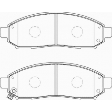 FD7364A NECTO Комплект тормозных колодок, дисковый тормоз