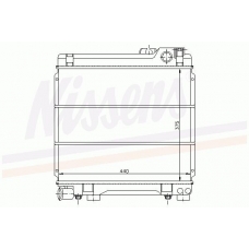 60654 NISSENS Радиатор, охлаждение двигателя