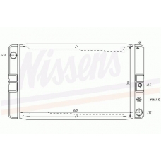 65608 NISSENS Радиатор, охлаждение двигателя
