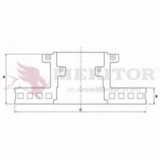 MBR5009 MERITOR Тормозной диск