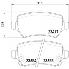 MDB2357 DON Комплект тормозных колодок, дисковый тормоз
