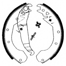 8DB 355 000-631 HELLA Комплект тормозных колодок