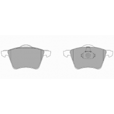 766.1 SIMER Комплект тормозных колодок, дисковый тормоз