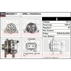 DRA0917 DELCO REMY Генератор