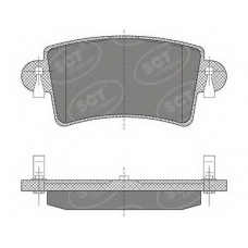 SP 496 PR SCT Комплект тормозных колодок, дисковый тормоз