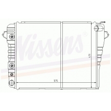 60840 NISSENS Охладитель, охлаждение двигателя