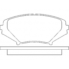 MDB2589 MINTEX Комплект тормозных колодок, дисковый тормоз