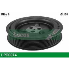 LPD0074 TRW Ременный шкив, коленчатый вал