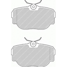 FSL981 FERODO Комплект тормозных колодок, дисковый тормоз