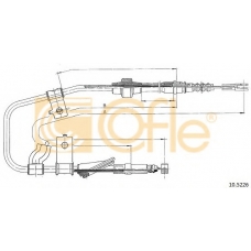 10.5226 COFLE Трос, стояночная тормозная система