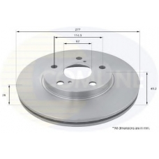 ADC2513V COMLINE Тормозной диск