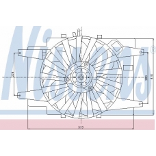 85103 NISSENS Вентилятор, охлаждение двигателя