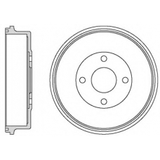 VBD641 MOTAQUIP Тормозной барабан