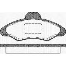 8110 16950 TRISCAN Комплект тормозных колодок, дисковый тормоз