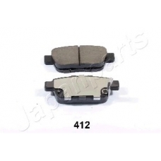 PP-412AF JAPANPARTS Комплект тормозных колодок, дисковый тормоз
