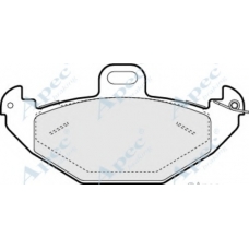 PAD1044 APEC Комплект тормозных колодок, дисковый тормоз