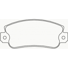 MDB1228 MINTEX Комплект тормозных колодок, дисковый тормоз