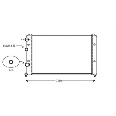 VW2122 AVA Радиатор, охлаждение двигателя