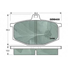 GDB405 TRW Комплект тормозных колодок, дисковый тормоз