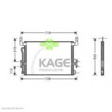 94-5307 KAGER Конденсатор, кондиционер