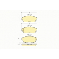 6113191 GIRLING Комплект тормозных колодок, дисковый тормоз